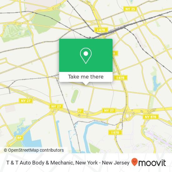 T & T Auto Body & Mechanic map