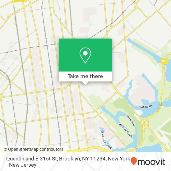 Mapa de Quentin and E 31st St, Brooklyn, NY 11234