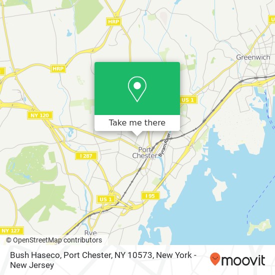 Mapa de Bush Haseco, Port Chester, NY 10573