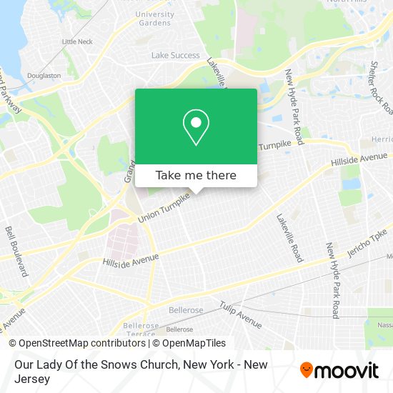 Our Lady Of the Snows Church map