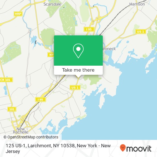 Mapa de 125 US-1, Larchmont, NY 10538