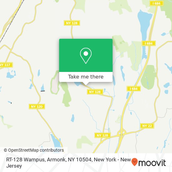 Mapa de RT-128 Wampus, Armonk, NY 10504