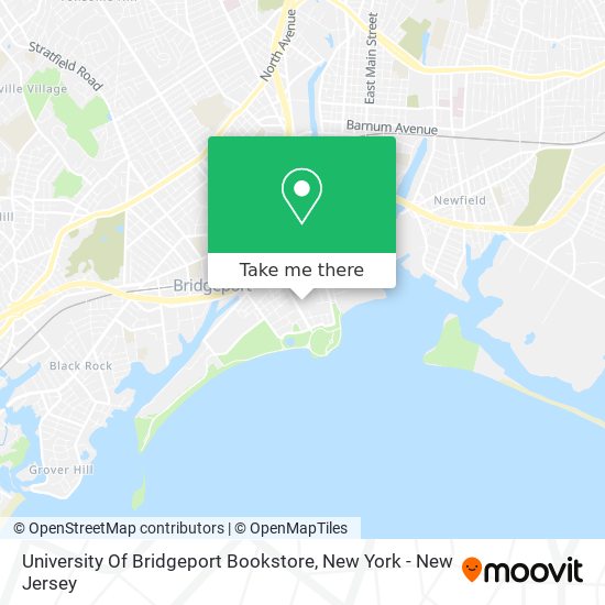 Mapa de University Of Bridgeport Bookstore