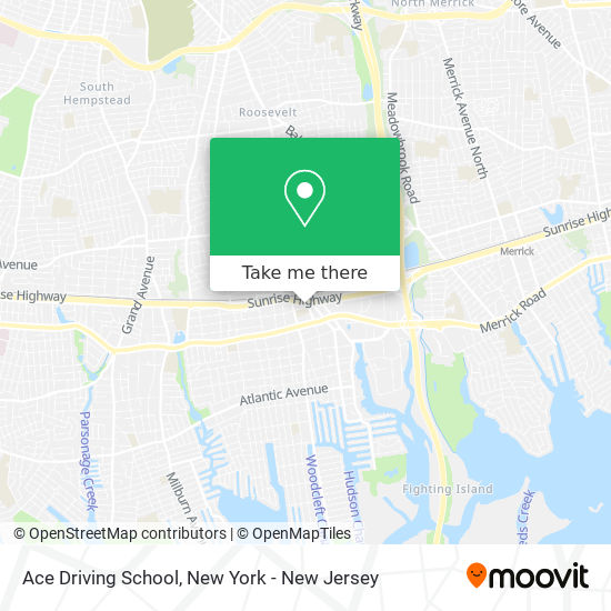 Ace Driving School map