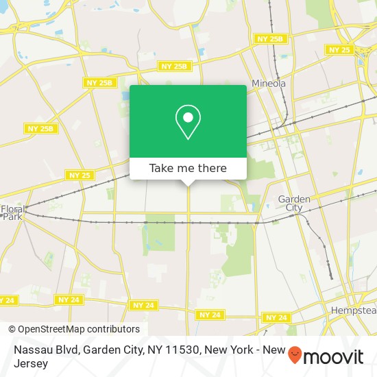 Nassau Blvd, Garden City, NY 11530 map