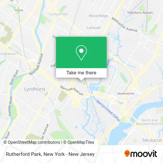 Rutherford Park map