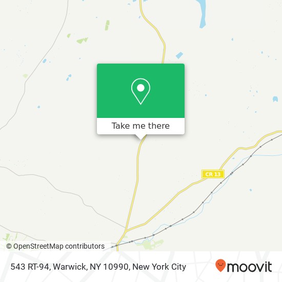 Mapa de 543 RT-94, Warwick, NY 10990