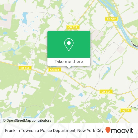 Mapa de Franklin Township Police Department