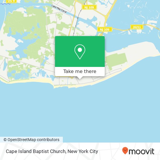 Cape Island Baptist Church map