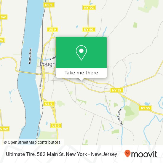 Mapa de Ultimate Tire, 582 Main St