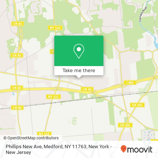 Phillips New Ave, Medford, NY 11763 map