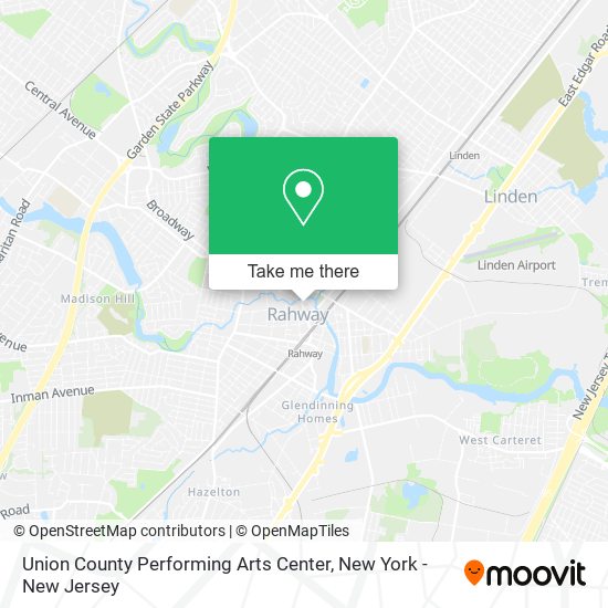 Mapa de Union County Performing Arts Center