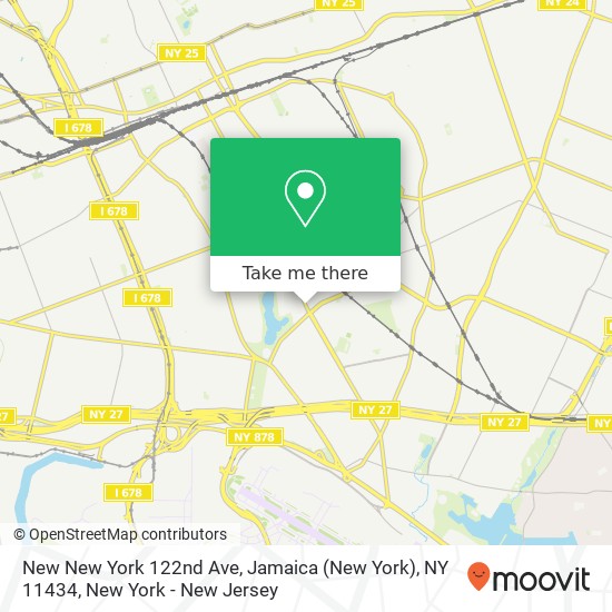 Mapa de New New York 122nd Ave, Jamaica (New York), NY 11434