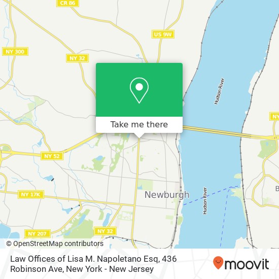 Mapa de Law Offices of Lisa M. Napoletano Esq, 436 Robinson Ave