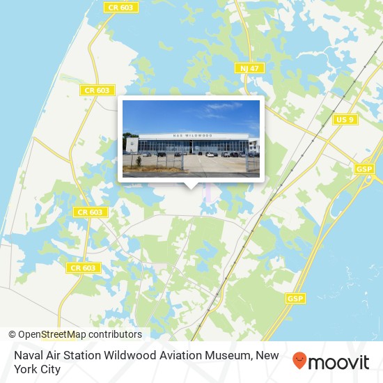 Mapa de Naval Air Station Wildwood Aviation Museum