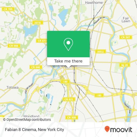 Mapa de Fabian 8 Cinema