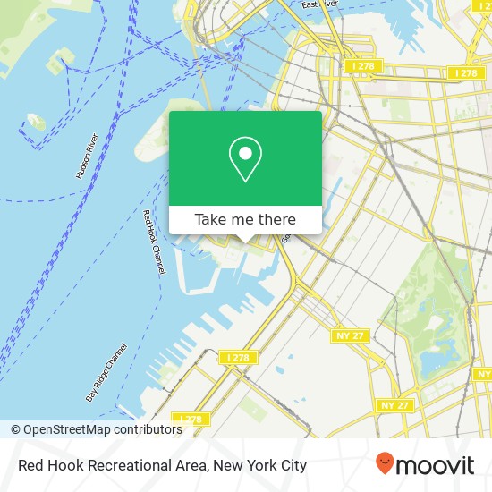 Mapa de Red Hook Recreational Area