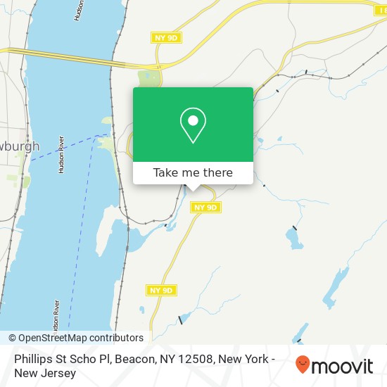 Mapa de Phillips St Scho Pl, Beacon, NY 12508