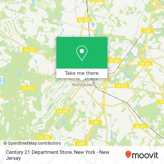 Mapa de Century 21 Department Store