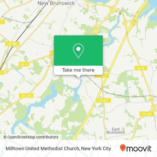 Milltown United Methodist Church map