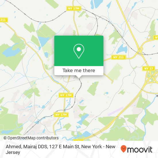 Mapa de Ahmed, Mairaj DDS, 127 E Main St