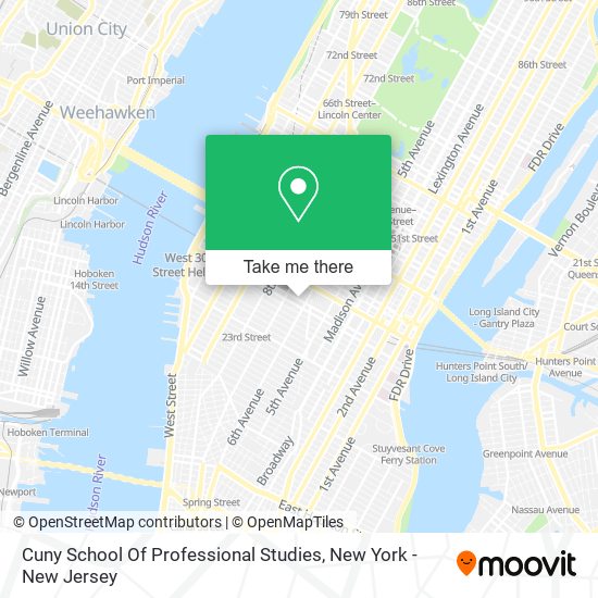 Cuny School Of Professional Studies map