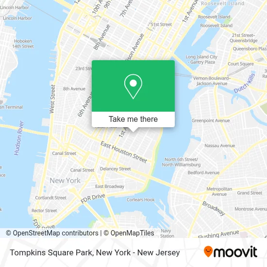 Tompkins Square Park map