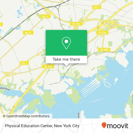 Mapa de Physical Education Center