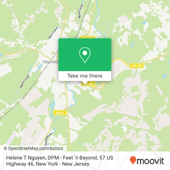 Mapa de Helene T Nguyen, DPM - Feet 'n Beyond, 57 US Highway 46