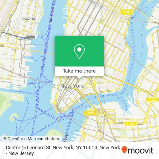 Centre @ Leonard St, New York, NY 10013 map