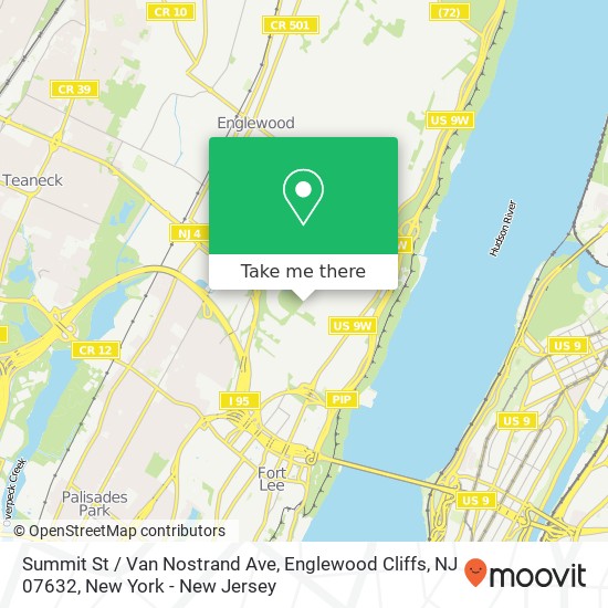 Summit St / Van Nostrand Ave, Englewood Cliffs, NJ 07632 map