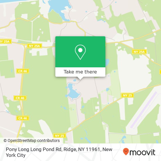 Pony Long Long Pond Rd, Ridge, NY 11961 map