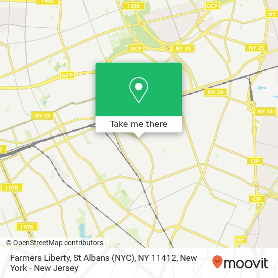 Mapa de Farmers Liberty, St Albans (NYC), NY 11412