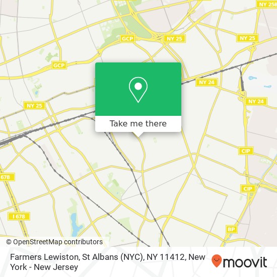 Mapa de Farmers Lewiston, St Albans (NYC), NY 11412
