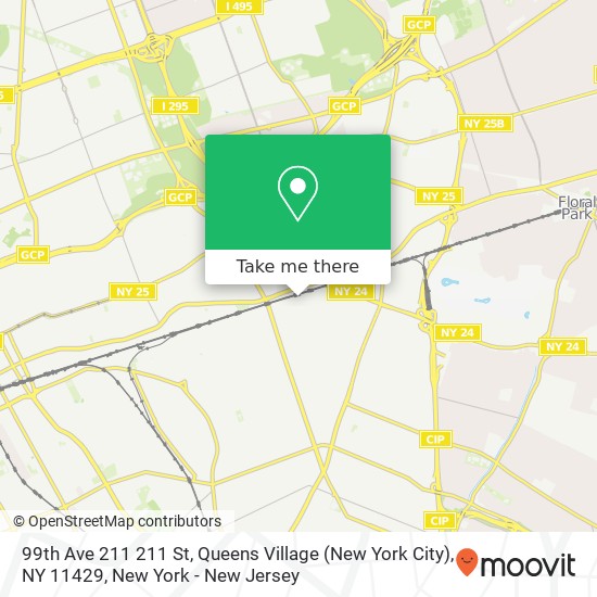 Mapa de 99th Ave 211 211 St, Queens Village (New York City), NY 11429