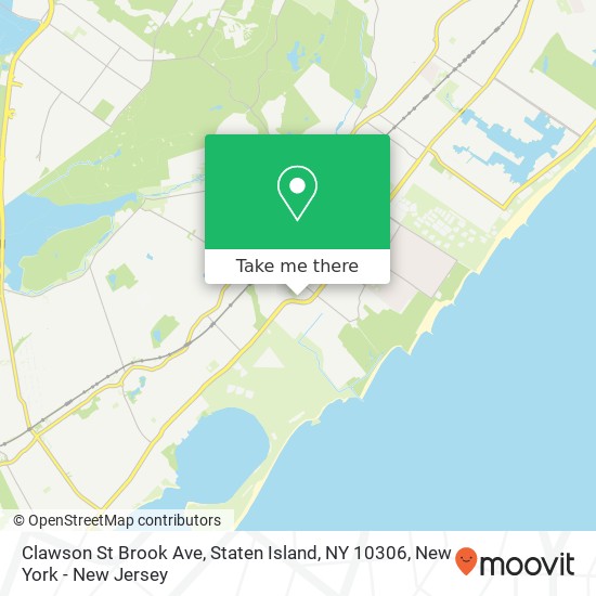 Clawson St Brook Ave, Staten Island, NY 10306 map