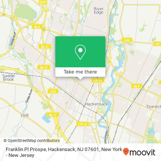 Franklin Pl Prospe, Hackensack, NJ 07601 map