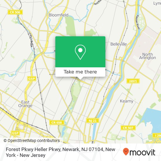 Forest Pkwy Heller Pkwy, Newark, NJ 07104 map