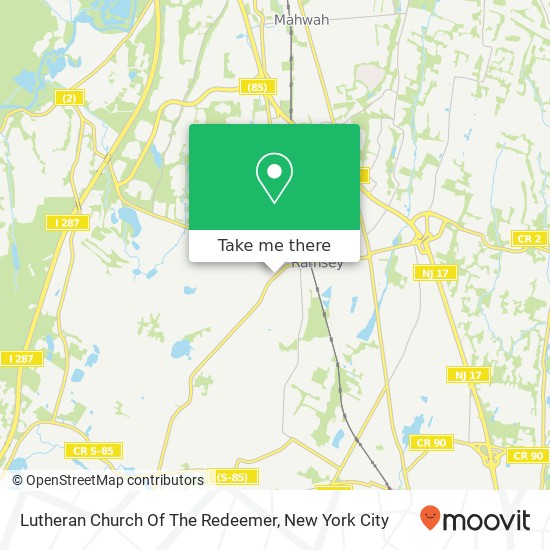 Mapa de Lutheran Church Of The Redeemer
