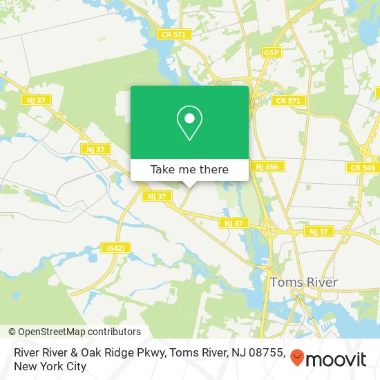 River River & Oak Ridge Pkwy, Toms River, NJ 08755 map