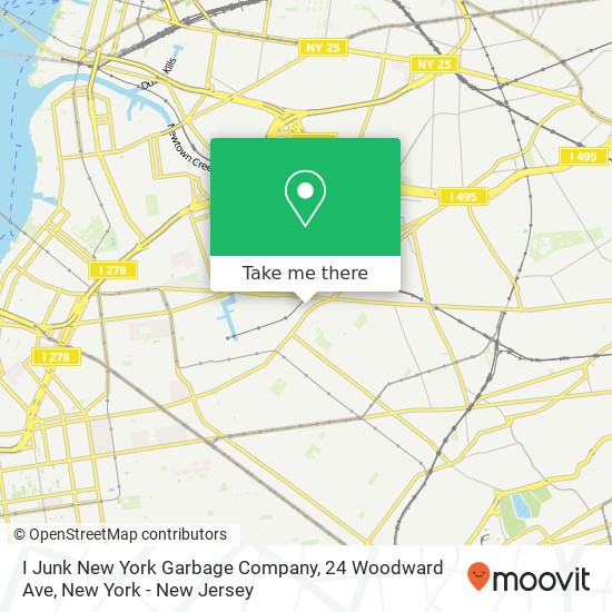 I Junk New York Garbage Company, 24 Woodward Ave map