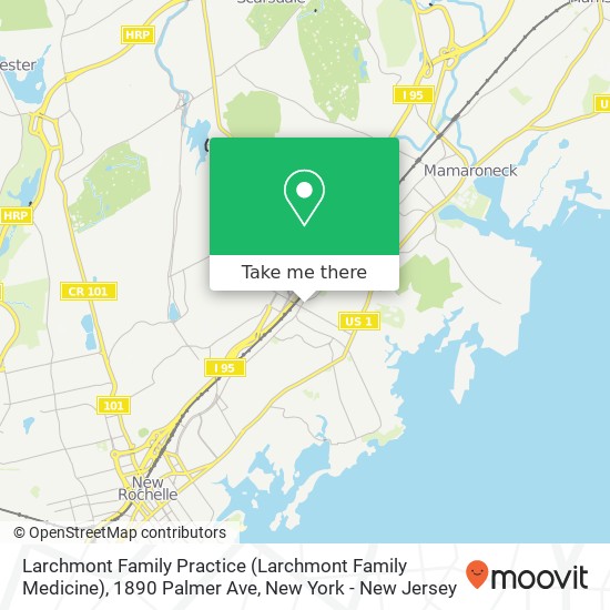 Mapa de Larchmont Family Practice (Larchmont Family Medicine), 1890 Palmer Ave