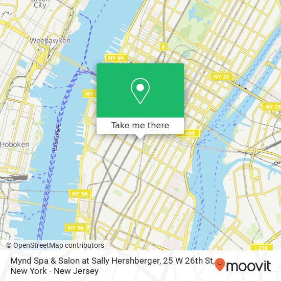 Mynd Spa & Salon at Sally Hershberger, 25 W 26th St map