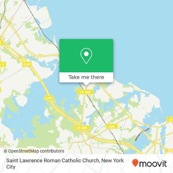 Saint Lawrence Roman Catholic Church map