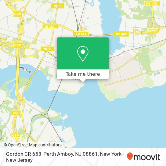 Gordon CR-658, Perth Amboy, NJ 08861 map