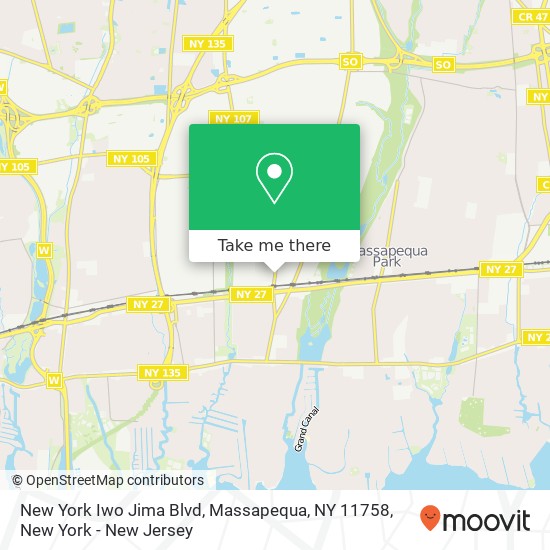 New York Iwo Jima Blvd, Massapequa, NY 11758 map