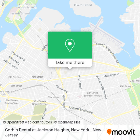 Mapa de Corbin Dental at Jackson Heights