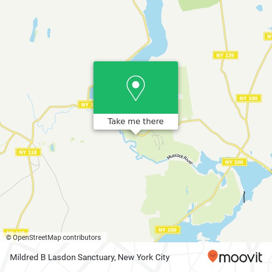Mildred B Lasdon Sanctuary map