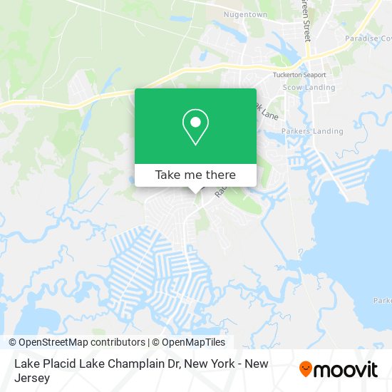 Lake Placid Lake Champlain Dr map