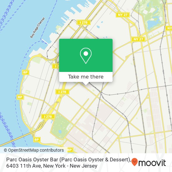 Mapa de Parc Oasis Oyster Bar (Parc Oasis Oyster & Dessert), 6403 11th Ave